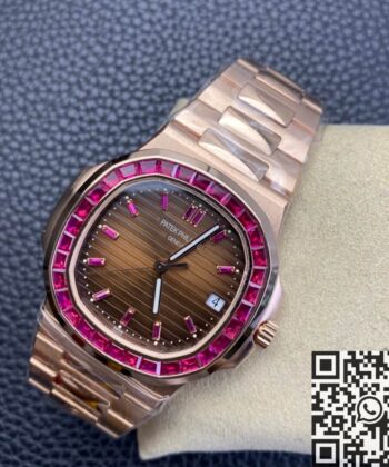 Patek Philippe Nautilus Gold​ 5711 Red Diamond PPF Custom