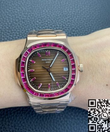 Patek Philippe Nautilus Gold​ 5711 Red Diamond PPF Custom