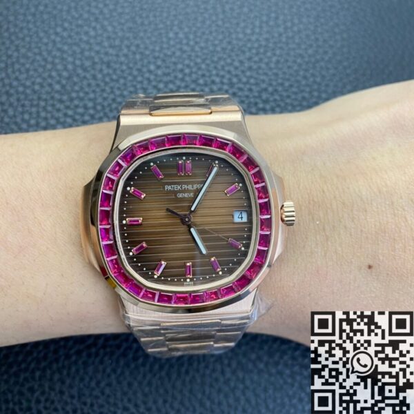 Patek Philippe Nautilus Gold​ 5711 Red Diamond PPF Custom