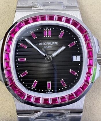 Nautilus Patek Philippe Watch 5711 Red Diamond Black Dial PPF