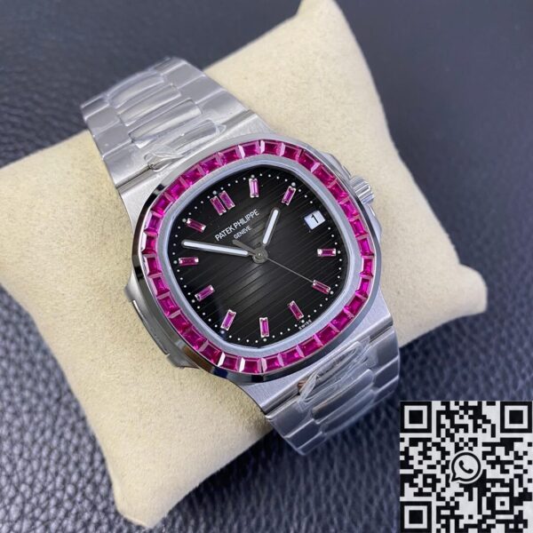 Nautilus Patek Philippe Watch 5711 Red Diamond Black Dial PPF