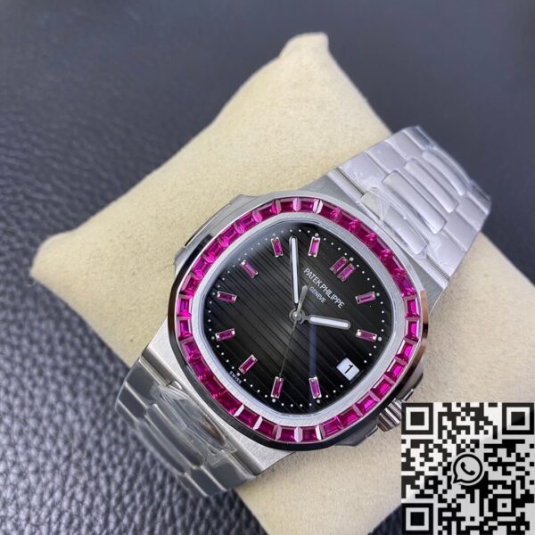 Nautilus Patek Philippe Watch 5711 Red Diamond Black Dial PPF