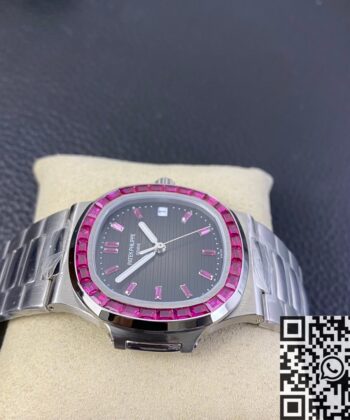 Nautilus Patek Philippe Watch 5711 Red Diamond Black Dial PPF