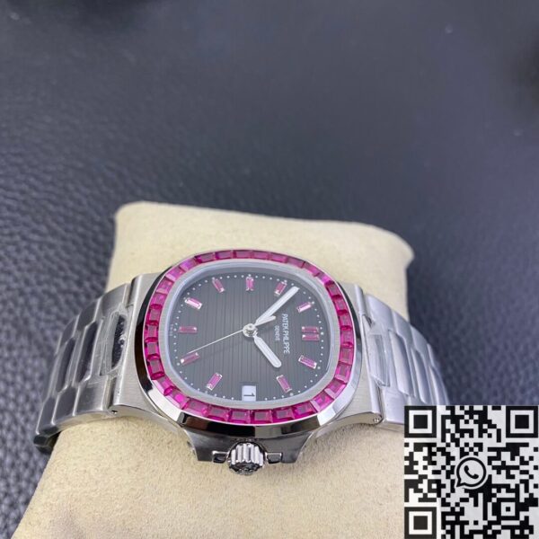 Nautilus Patek Philippe Watch 5711 Red Diamond Black Dial PPF