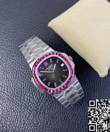 Nautilus Patek Philippe Watch 5711 Red Diamond Black Dial PPF