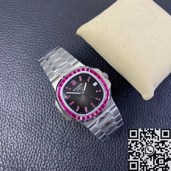 Nautilus Patek Philippe Watch 5711 Red Diamond Black Dial PPF