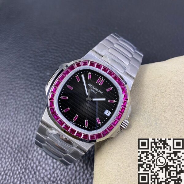 Nautilus Patek Philippe Watch 5711 Red Diamond Black Dial PPF