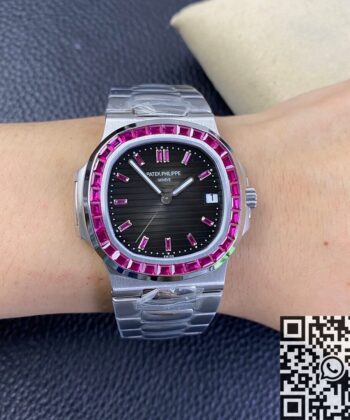 Nautilus Patek Philippe Watch 5711 Red Diamond Black Dial PPF