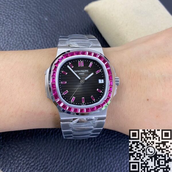 Nautilus Patek Philippe Watch 5711 Red Diamond Black Dial PPF