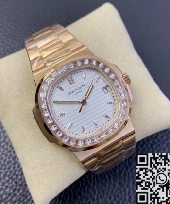 Mens Patek Philippe Nautilus 5711 Rose Gold Watches Diamond