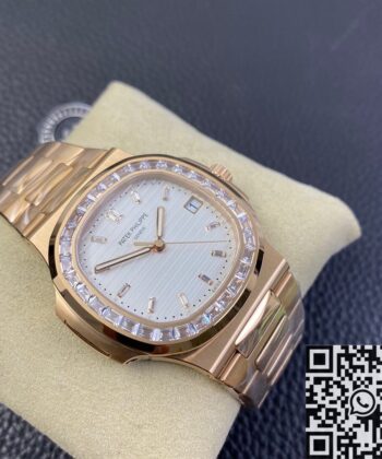 Mens Patek Philippe Nautilus 5711 Rose Gold Watches Diamond