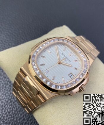 Mens Patek Philippe Nautilus 5711 Rose Gold Watches Diamond