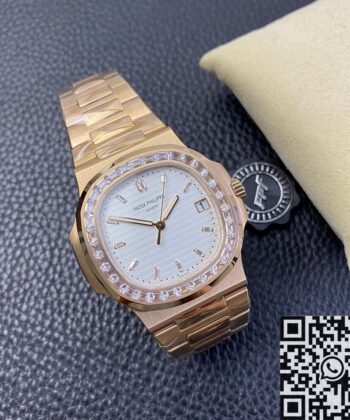 Mens Patek Philippe Nautilus 5711 Rose Gold Watches Diamond
