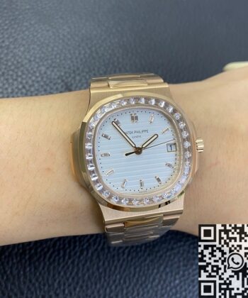 Mens Patek Philippe Nautilus 5711 Rose Gold Watches Diamond