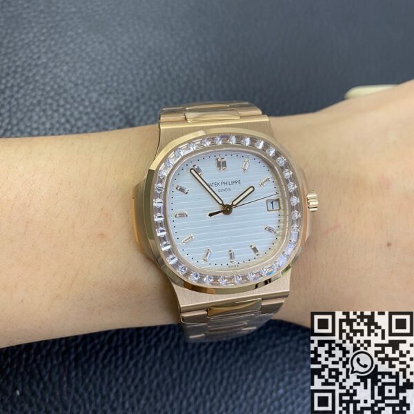 Mens Patek Philippe Nautilus 5711 Rose Gold Watches Diamond