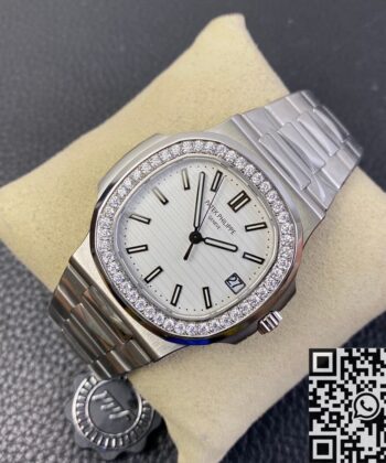 Cheapest Patek Philippe Nautilus​ 5711 White Dial Diamond Bezel