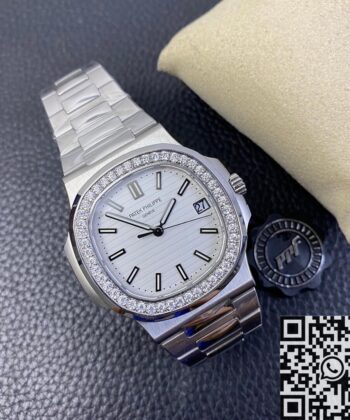 Cheapest Patek Philippe Nautilus​ 5711 White Dial Diamond Bezel