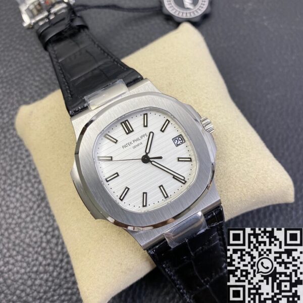 Nautilus By Patek Philippe 5711 White Dial Belt Model Watch PPF
