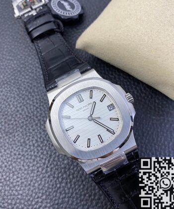 Nautilus By Patek Philippe 5711 White Dial Belt Model Watch PPF