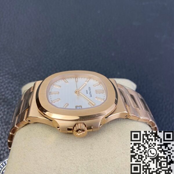 Patek Philippe Nautilus Platinum 5711R White Dial Rose Gold