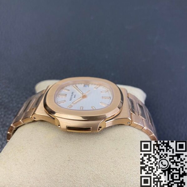 Patek Philippe Nautilus Platinum 5711R White Dial Rose Gold
