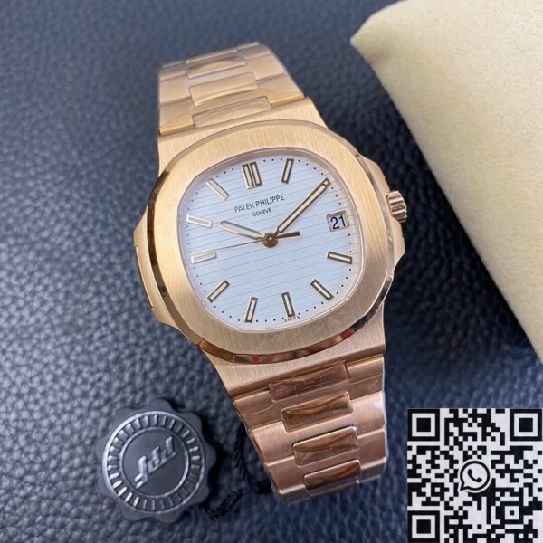 Patek Philippe Nautilus Platinum 5711R White Dial Rose Gold
