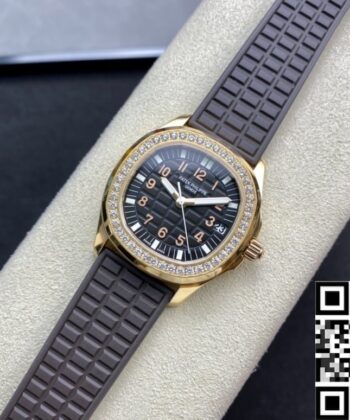 Patek Philippe Aquanaut Ladies 5068R-001 Rose Gold Diamond