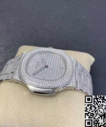 Patek Philippe Nautilus 5719 5719/1G-001 Full Diamond Watch