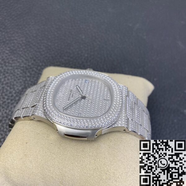 Patek Philippe Nautilus 5719 5719/1G-001 Full Diamond Watch