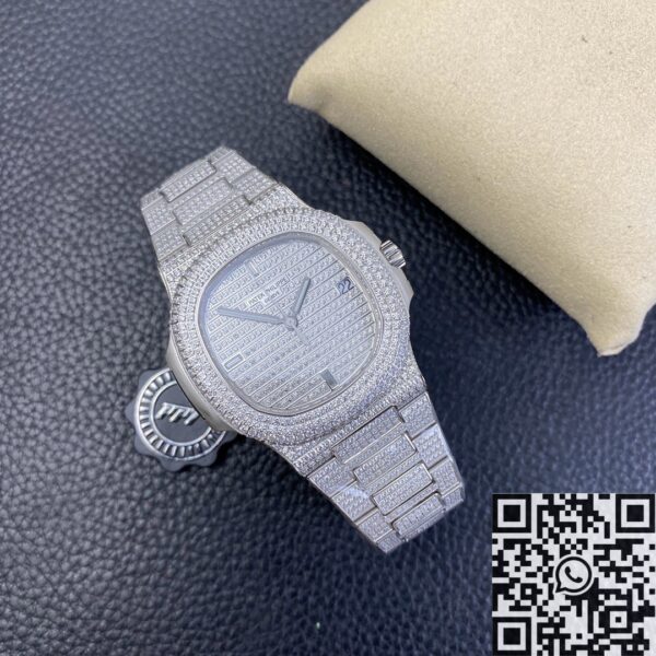 Patek Philippe Nautilus 5719 5719/1G-001 Full Diamond Watch