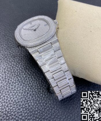 Patek Philippe Nautilus 5719 5719/1G-001 Full Diamond Watch