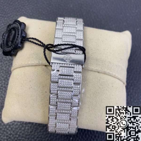 Patek Philippe Nautilus 5719 5719/1G-001 Full Diamond Watch