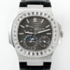 Shop Patek Philippe Nautilus​ V3 Drill Case 5712 Black Dial Watch