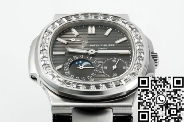 Shop Patek Philippe Nautilus​ V3 Drill Case 5712 Black Dial Watch