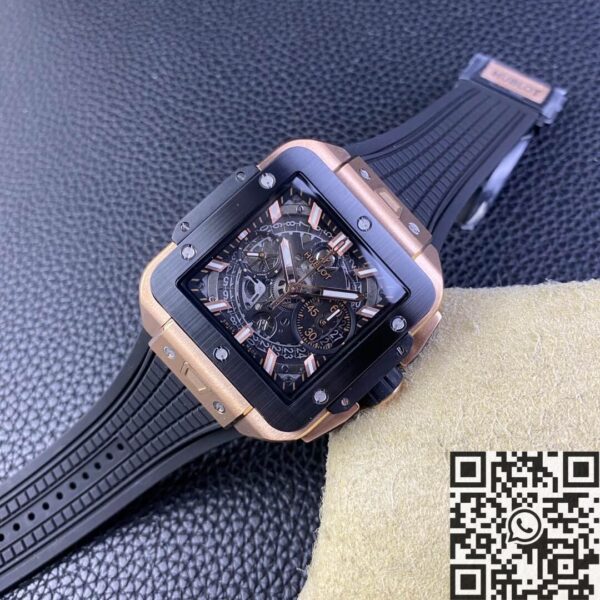 Hublot Square Bang Unico 821.OM.0180.RX Gold Case Watch