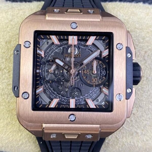 Replica Square Bang Unico Hublot 821.OX.0180.RX King Gold