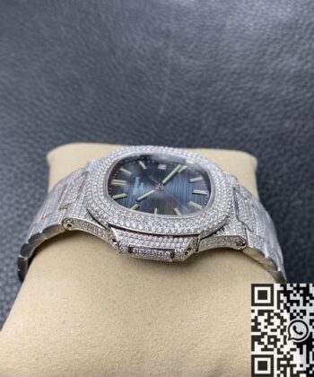 R8 Factory Nautilus Patek Philippe 5711 Blue Diamond Dial Watch
