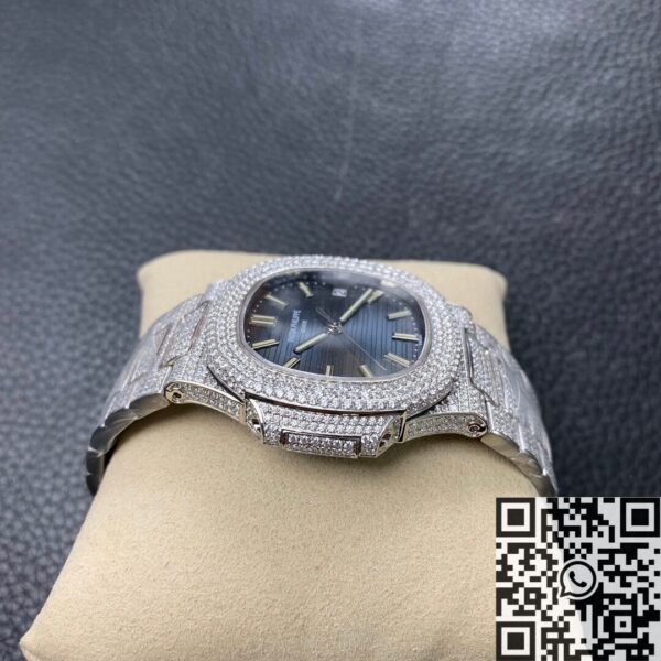 R8 Factory Nautilus Patek Philippe 5711 Blue Diamond Dial Watch
