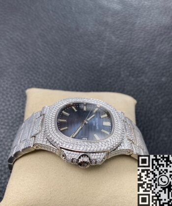 R8 Factory Nautilus Patek Philippe 5711 Blue Diamond Dial Watch