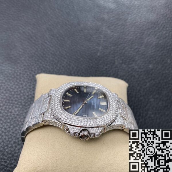 R8 Factory Nautilus Patek Philippe 5711 Blue Diamond Dial Watch