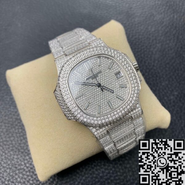R8 Factory Patek Philippe Nautilus 5711 Full Diamond Watch