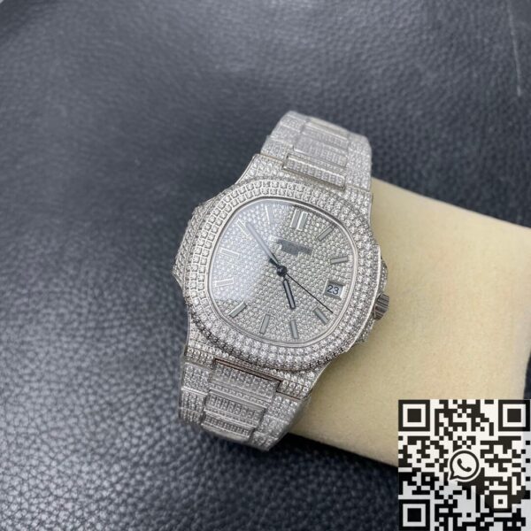 R8 Factory Patek Philippe Nautilus 5711 Full Diamond Watch