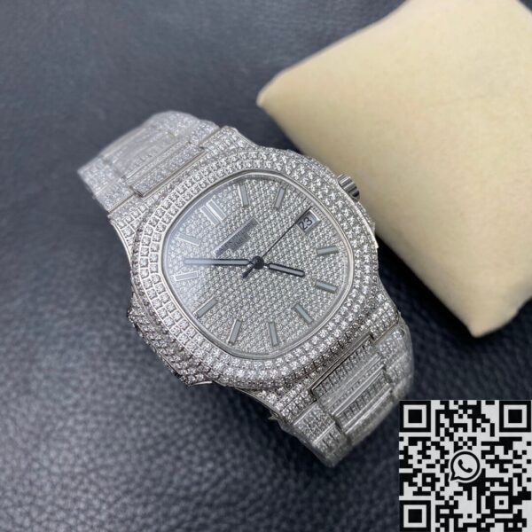 R8 Factory Patek Philippe Nautilus 5711 Full Diamond Watch