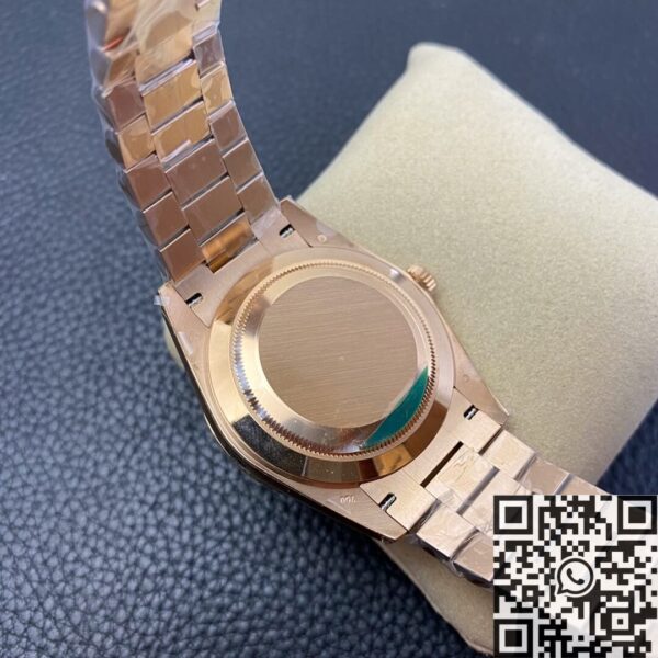 EW Factory Rolex Custom Day Date Rose Gold Diamond Watch