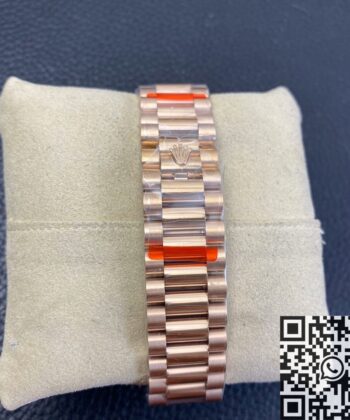 EW Factory Rolex Custom Day Date Rose Gold Diamond Watch