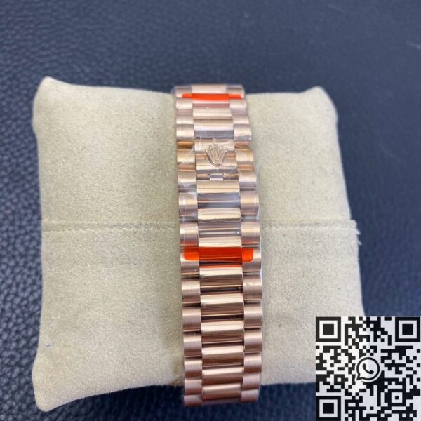 EW Factory Rolex Custom Day Date Rose Gold Diamond Watch