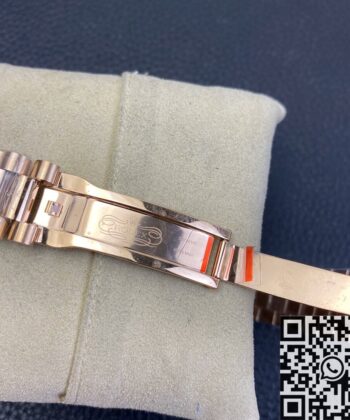 EW Factory Rolex Custom Day Date Rose Gold Diamond Watch