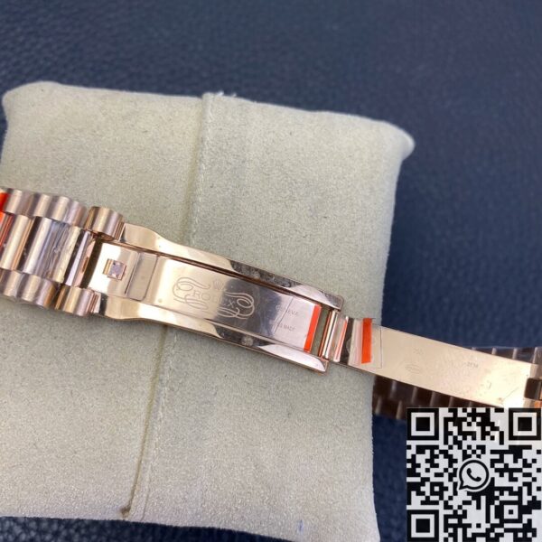 EW Factory Rolex Custom Day Date Rose Gold Diamond Watch