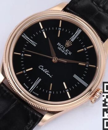 Rolex Cellini Coin Watch​ M50505-0009 Black Dial EW Factory