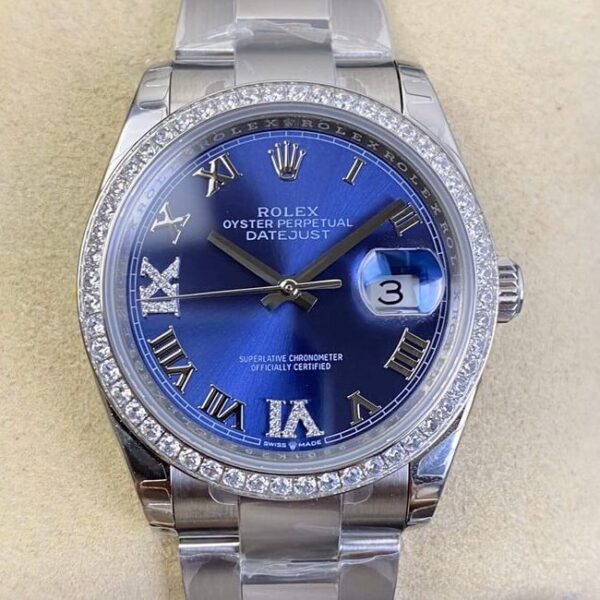 Rolex Datejust 36​ Watch M126284RBR Blue Dial Size EW Factory